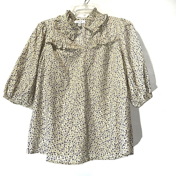 Calivta Floral Blouse Women’s Small - Picture 1 of 6